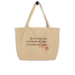 "Je ne veux rien, je n’ai besoin de rien ; je n’aime personne…" Shopping bag éco-friendly – Image 2