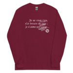 "Je ne veux rien, je n’ai besoin de rien ; je n’aime personne…" Manches longues – Image 6