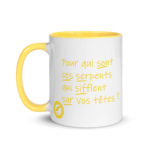 "Pour qui sont ces serpents qui sifflent sur vos têtes ?" Mug coloré
