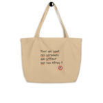 "Pour qui sont ces serpents qui sifflent sur vos têtes ?" Shopping bag éco-friendly – Image 2