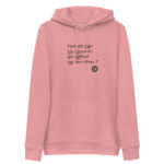 "Pour qui sont ces serpents qui sifflent sur vos têtes ?" Sweat à capuche éco-friendly – Image 5