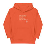 "Pour qui sont ces serpents qui sifflent sur vos têtes ?" Sweat à capuche éco-friendly enfant – Image 4