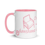 "On est si bien, tout nu dans une large chaise." Mug coloré – Image 4