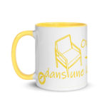 "On est si bien, tout nu dans une large chaise." Mug coloré – Image 5