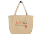 "On est si bien, tout nu dans une large chaise." Shopping bag éco-friendly