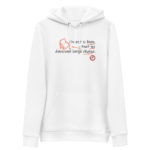 "On est si bien, tout nu dans une large chaise." Sweat à capuche éco-friendly – Image 2