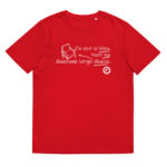 "On est si bien, tout nu dans une large chaise." Tee-shirt éco-friendly