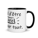 "J’ai décidé d’être admirable en tout, pour tout" Mug coloré – Image 8