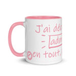 "J’ai décidé d’être admirable en tout, pour tout" Mug coloré – Image 5