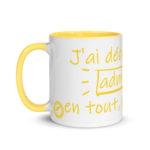 "J’ai décidé d’être admirable en tout, pour tout" Mug coloré – Image 6