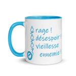 "Ô rage ! Ô désespoir ! Ô vieillesse ennemie !" Mug coloré – Image 4
