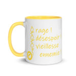 "Ô rage ! Ô désespoir ! Ô vieillesse ennemie !" Mug coloré – Image 6
