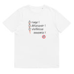 "Ô rage ! Ô désespoir ! Ô vieillesse ennemie !" Tee-shirt éco-friendly – Image 4