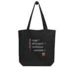 "Ô rage ! Ô désespoir ! Ô vieillesse ennemie !" Tote bag éco-friendly – Image 2