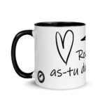 "Rodrigue, as-tu du cœur ?" Mug coloré – Image 2