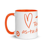 "Rodrigue, as-tu du cœur ?" Mug coloré