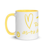 "Rodrigue, as-tu du cœur ?" Mug coloré – Image 6