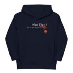 "Mon Dieu ! Que les gens d’esprit sont bêtes !" Sweat à capuche éco-friendly enfant – Image 4
