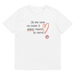 "Je me sens un cœur à aimer toute la terre" Tee-shirt éco-friendly – Image 5