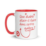 "Que diable allait-il faire dans cette galère ?" Mug coloré – Image 2