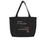 "Déplaire est mon plaisir. J’aime qu’on me haïsse." Shopping bag éco-friendly