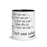 "C’est un roc ! … c’est un pic ! … c’est un cap ! Que dis-je, c’est un cap ? … C’est une péninsule !" Mug coloré – Image 7