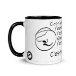 "C’est un roc ! … c’est un pic ! … c’est un cap ! Que dis-je, c’est un cap ? … C’est une péninsule !" Mug coloré – Image 3