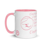 "C’est un roc ! … c’est un pic ! … c’est un cap ! Que dis-je, c’est un cap ? … C’est une péninsule !" Mug coloré