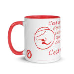 "C’est un roc ! … c’est un pic ! … c’est un cap ! Que dis-je, c’est un cap ? … C’est une péninsule !" Mug coloré – Image 2