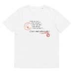 "C’est un roc ! … c’est un pic ! … c’est un cap ! Que dis-je, c’est un cap ? … C’est une péninsule !" Tee-shirt éco-friendly – Image 4