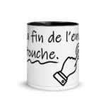 "À la fin de l’envoi, je touche." Mug coloré – Image 7