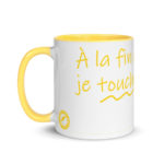 "À la fin de l’envoi, je touche." Mug coloré – Image 6