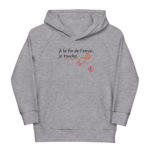 "À la fin de l’envoi, je touche." Sweat à capuche éco-friendly enfant – Image 4