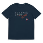 "À la fin de l’envoi, je touche." Tee-shirt éco-friendly – Image 4