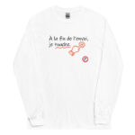 "À la fin de l’envoi, je touche." Manches longues