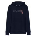 "Il faut se faire fou, c’est encore le plus sage." Sweat à capuche éco-friendly – Image 2