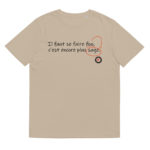 "Il faut se faire fou, c’est encore le plus sage." Tee-shirt éco-friendly – Image 12