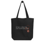 "Il faut se faire fou, c’est encore le plus sage." Tote bag éco-friendly – Image 2