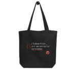 "L’Humanité est… est une entreprise surhumaine." Tote bag éco-friendly