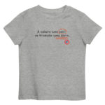 "À vaincre sans péril, on triomphe sans gloire." Tee-shirt éco-friendly enfant – Image 3