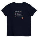 "Pour qui sont ces serpents qui sifflent sur vos têtes ?" Tee-shirt éco-friendly enfant