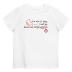 "On est si bien, tout nu dans une large chaise." Tee-shirt éco-friendly enfant – Image 4