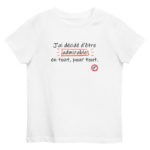 "J’ai décidé d’être admirable en tout, pour tout." Tee-shirt éco-friendly enfant – Image 2