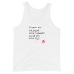 "Prouver que j’ai raison serait accorder que je puis avoir tort." Débardeur – Image 4