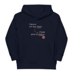 "Déplaire est mon plaisir. J’aime qu’on me haïsse." Sweat à capuche éco-friendly enfant – Image 3