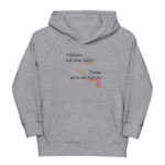 "Déplaire est mon plaisir. J’aime qu’on me haïsse." Sweat à capuche éco-friendly enfant – Image 2