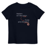 "Déplaire est mon plaisir. J’aime qu’on me haïsse." Tee-shirt éco-friendly enfant