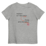 "Déplaire est mon plaisir. J’aime qu’on me haïsse." Tee-shirt éco-friendly enfant – Image 3