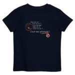 "C’est un roc ! … c’est un pic ! … c’est un cap ! Que dis-je, c’est un cap ? … C’est une péninsule !" Tee-shirt éco-friendly enfant – Image 4