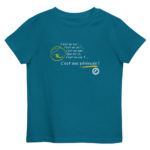 "C’est un roc ! … c’est un pic ! … c’est un cap ! Que dis-je, c’est un cap ? … C’est une péninsule !" Tee-shirt éco-friendly enfant – Image 5